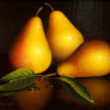 Three Pears II by Ronald Berger, original painting