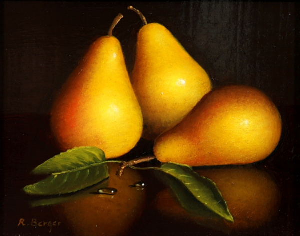 Three Pears II by Ronald Berger, original painting