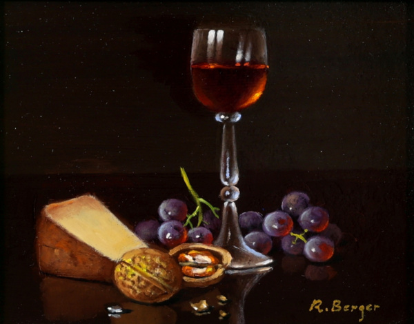 Dessert Wine III by Ronald Berger, original painting
