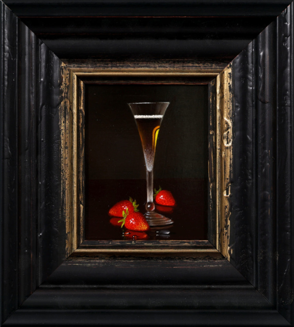 Strawberries and Champagne by Ronald Berger, original painting