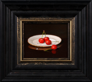 Cherries on Porcelain Plate, Ronald Berger
