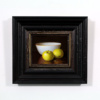 Two Apples and Porcelain Bowl by Ronald Berger, original painting