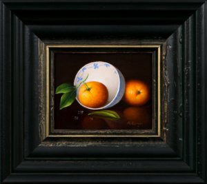 Tangerines on Porcelain Bowl, Ronald Berger
