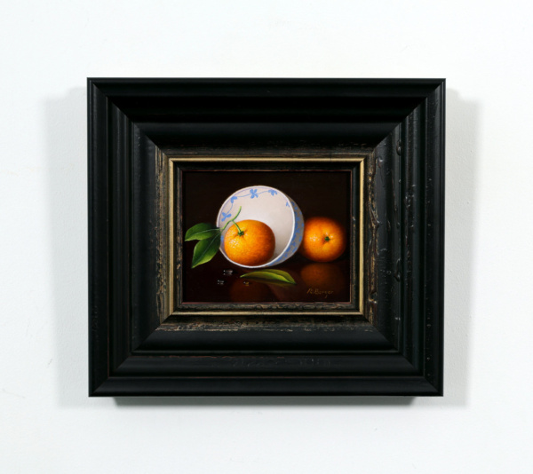 Tangerines on Porcelain Bowl by Ronald Berger, original painting