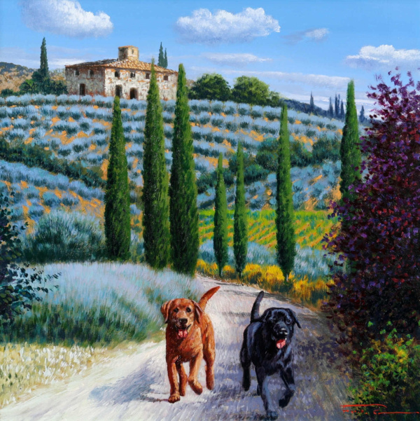 Raffaele Fiore — Tuscan Walk with Labradors Commission (view 10)
