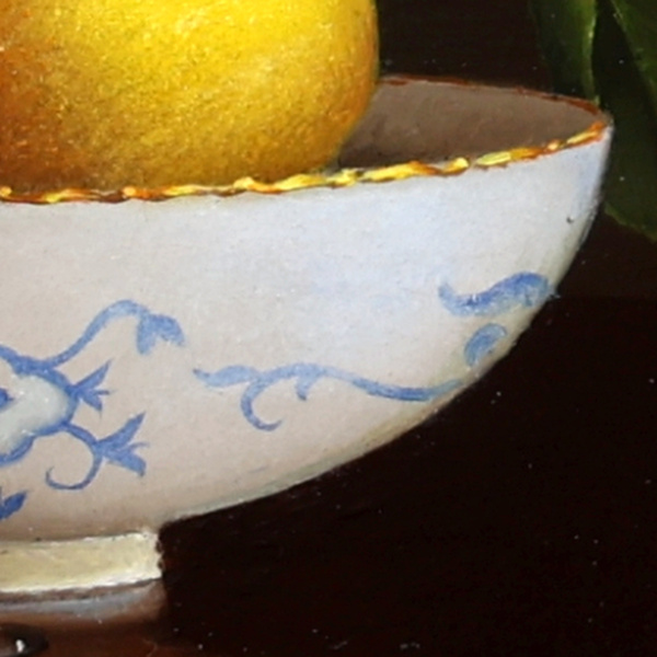 Ronald Berger — Lemons on Porcelain Bowl Commission (view 11)