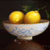 Ronald Berger — Lemons on Porcelain Bowl Commission (view 9)