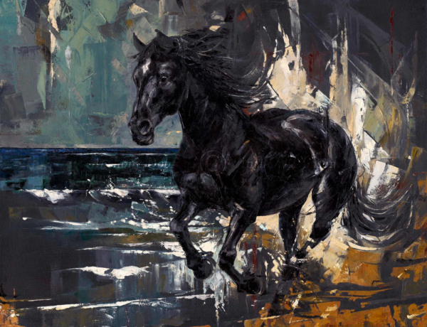 Anthony Dobson — Galloping Home (Large Artist's Proof) (view 8)