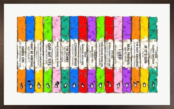 Hue Folk — Life's A Bookcase (framed)