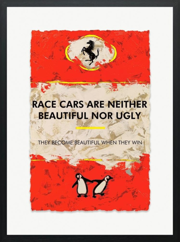 Hue Folk — Ferrari - F1 Philosophy (framed)