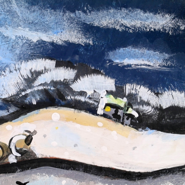 David Alderman — Winter Crowd, Frozen Pond (view 13)