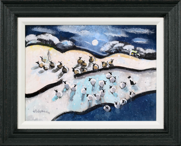 David Alderman — Winter Crowd, Frozen Pond