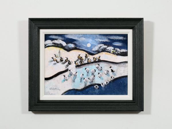 David Alderman — Winter Crowd, Frozen Pond (view 11)