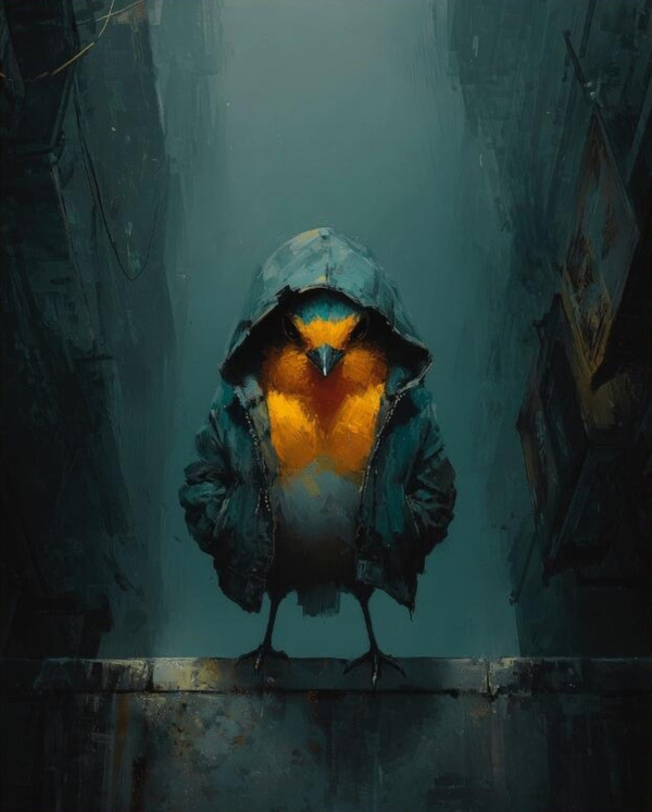 Boid — Robin In The Hood (Large Artist's Proof) (unframed)