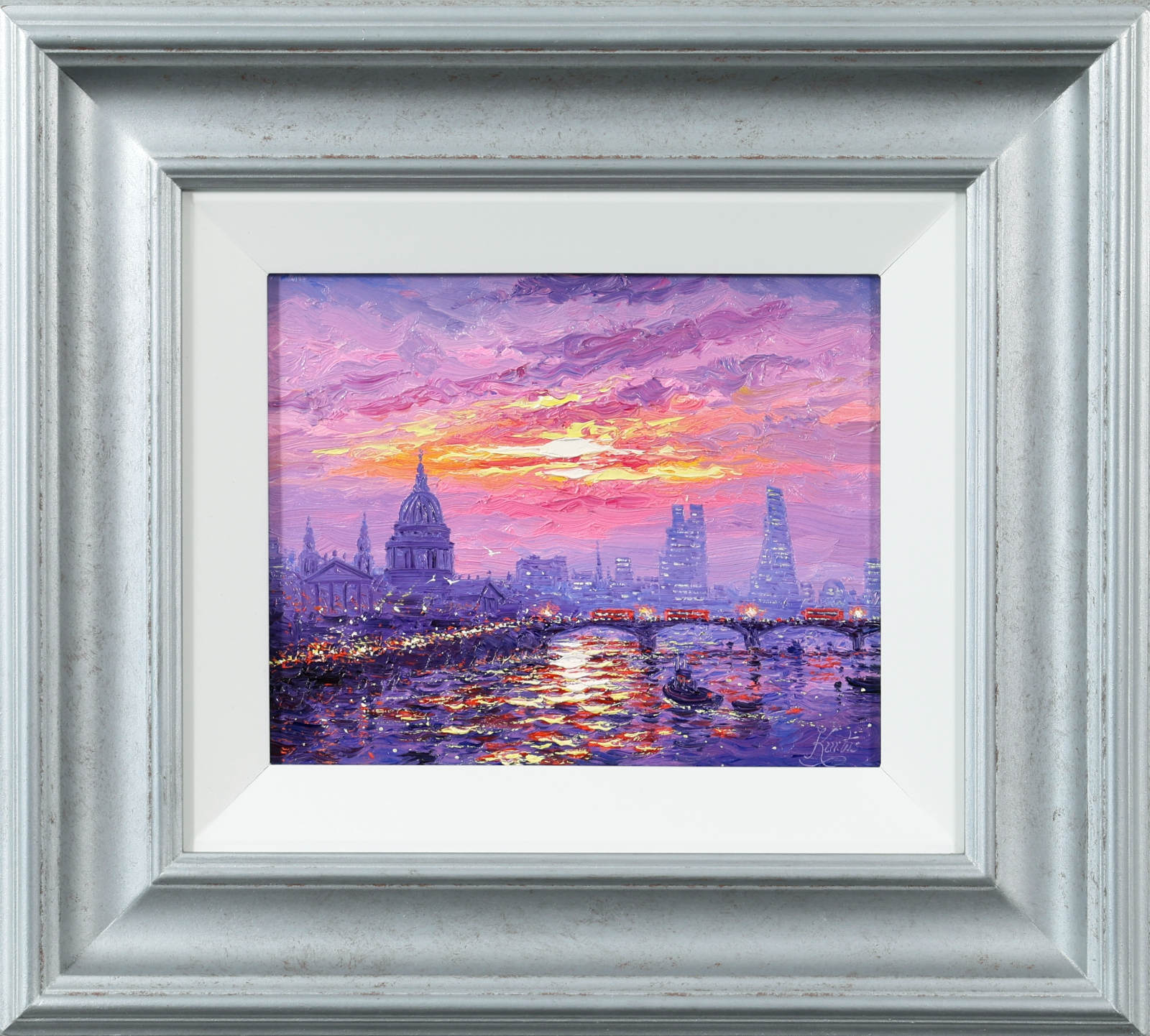 Sunshine Reflections Across The Thames