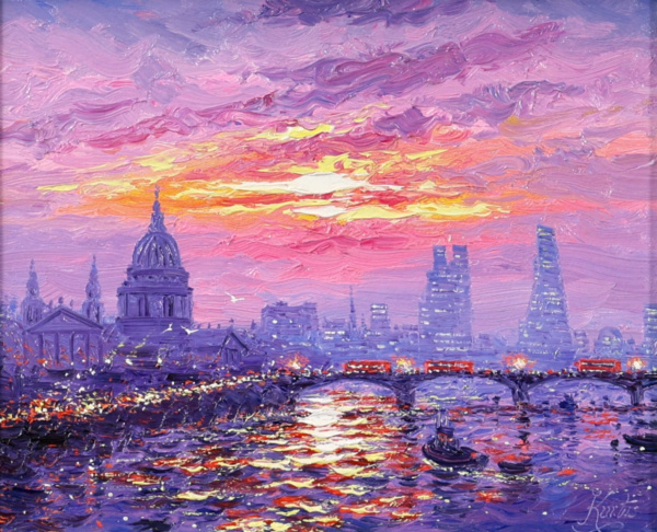 Andrew Grant Kurtis — Sunshine Reflections Across The Thames (view 7)