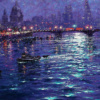 Andrew Grant Kurtis — Moonlight Sparkle Across The River Thames (view 11)
