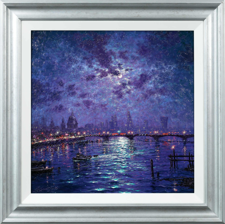 Moonlight Sparkle Across The River Thames