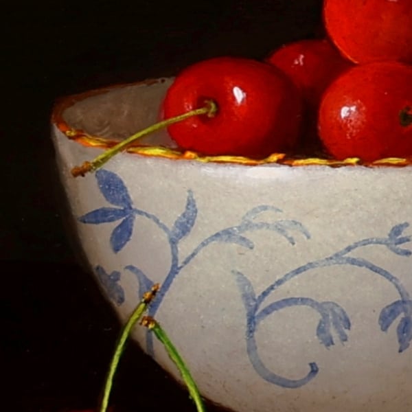 Ronald Berger — Cherries & Porcelain Bowl (view 3)