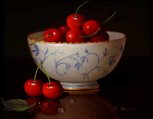 Ronald Berger — Cherries & Porcelain Bowl (view 2)