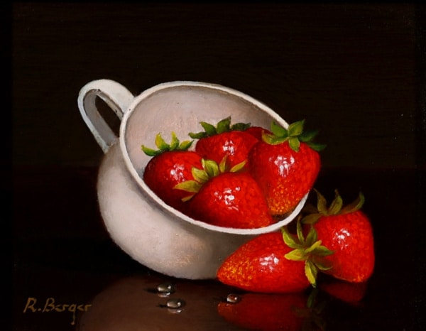 Ronald Berger — Strawberries In Porcelain Cup (view 2)