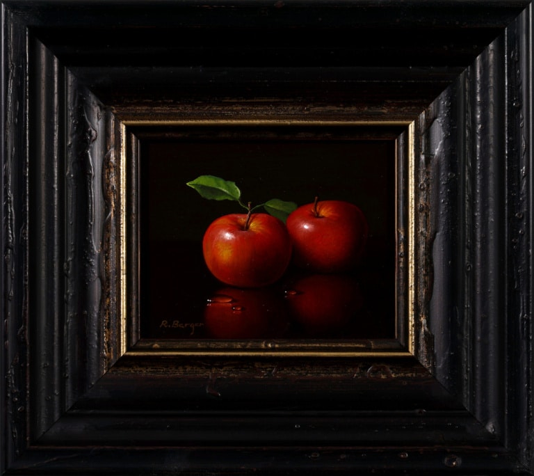Two Red Apples by Ronald Berger