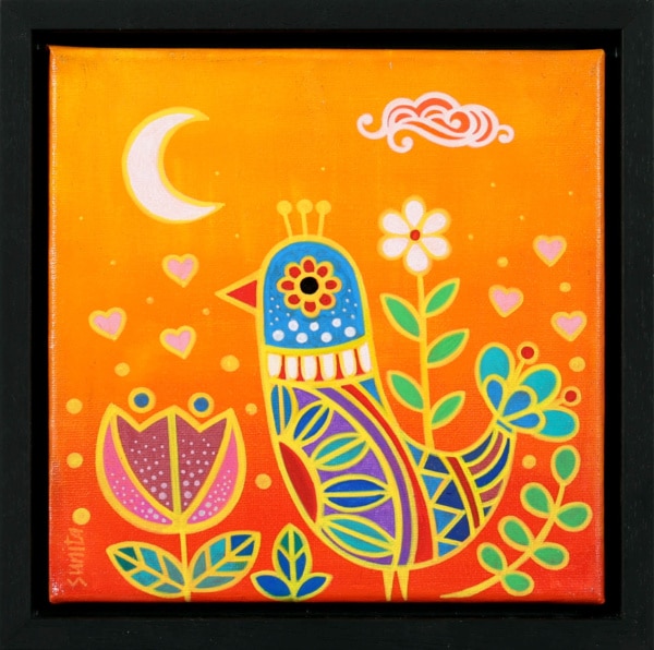 Moonlit Garden Bird