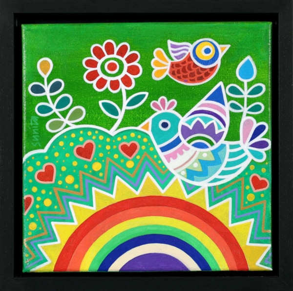 Flying Over The Rainbow Garden