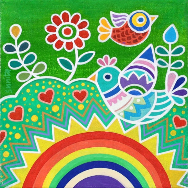 Sunita Khedekar — Flying Over The Rainbow Garden (view 2)