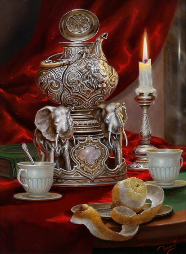 Gyula Boros — Lemon Tea Still Life (view 2)
