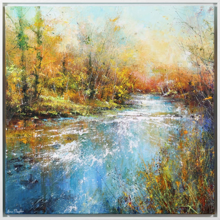 Autumn River (Original) by Steven McLoughlin