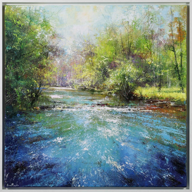 Sunlight On The River (Original) by Steven McLoughlin