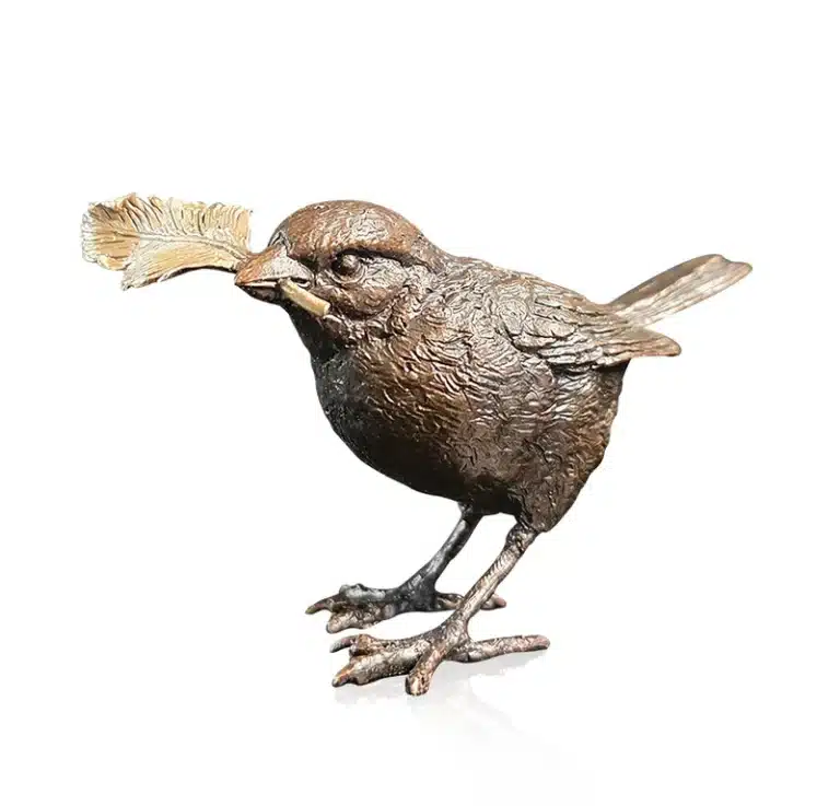Sparrow With Feather (1293) by Keith Sherwin