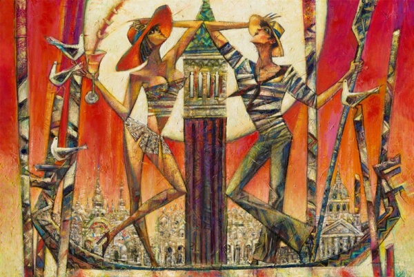 Andrei Protsouk — Silent Gondoliers (unframed)