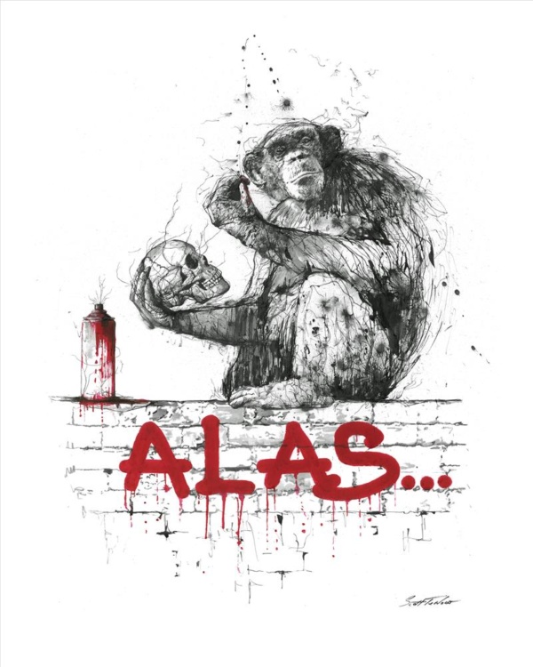 Scott Tetlow — Alas - Miniature (mounted)