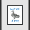 Scott Tetlow — Don't Give A Duck - Miniature (framed)