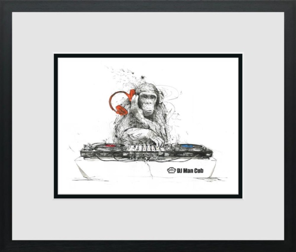 Scott Tetlow — DJ Man Cub - Miniature (framed)