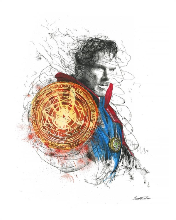 Scott Tetlow — Dr Strange - Miniature (mounted)