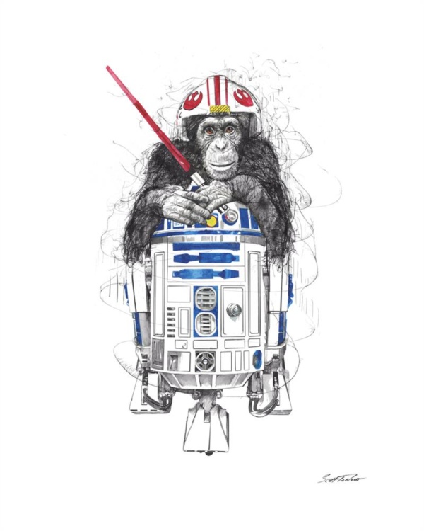 Scott Tetlow — Feel The Force - Miniature (mounted)