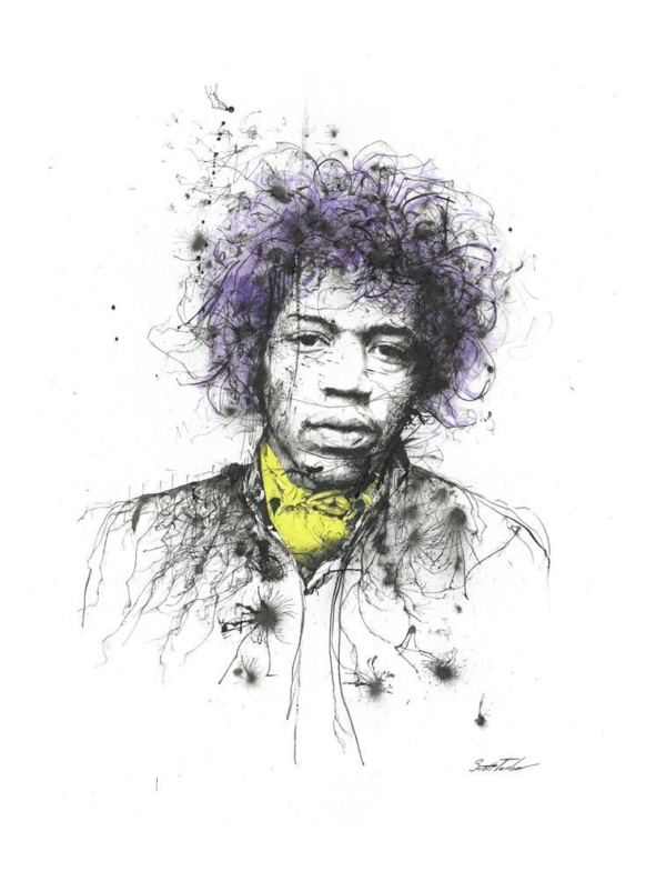 Scott Tetlow — Hendrix - Deluxe (unframed)