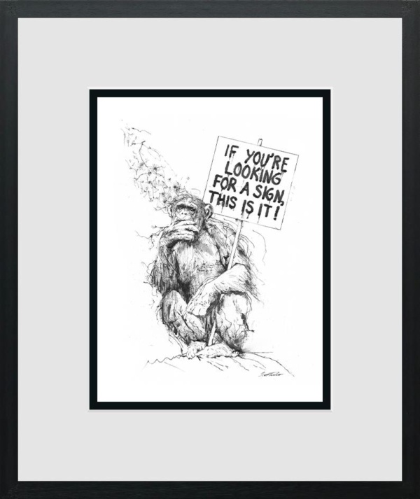 Scott Tetlow — If You're Looking For A Sign - Miniature (framed)