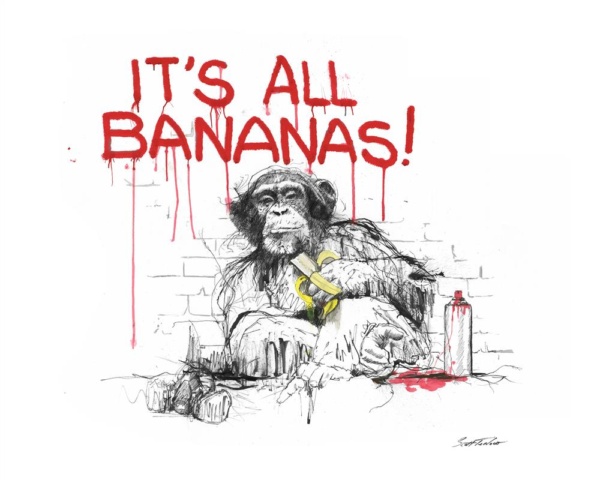 Scott Tetlow — It's All Bananas! - Miniature (mounted)