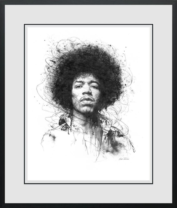 Scott Tetlow — Jimi Hendrix II (framed)
