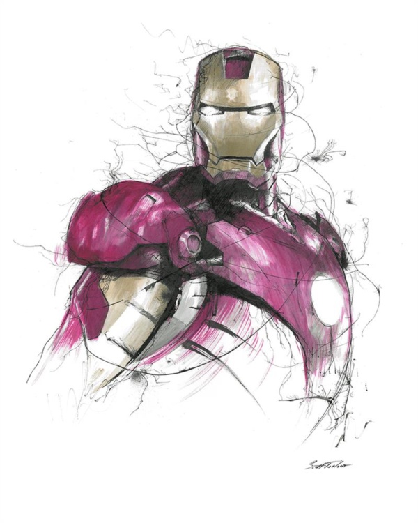 Scott Tetlow — Iron Man - Miniature (mounted)