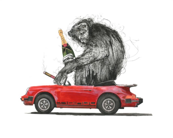 Scott Tetlow — It's Just Rock & Roll - Miniature (mounted)