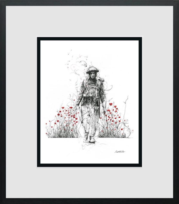 Scott Tetlow — Lest We Forget - Miniature (framed)