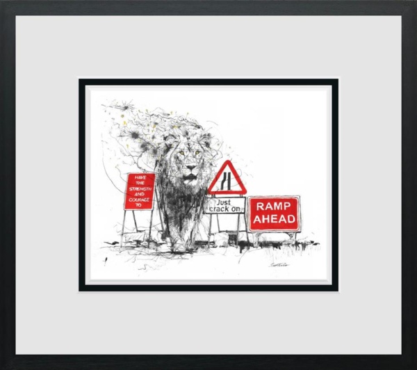 Scott Tetlow — Just Crack On! - Miniature (framed)
