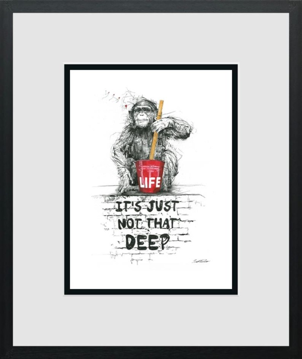 Scott Tetlow — Life, It's Just Not That Deep - Miniature (framed)