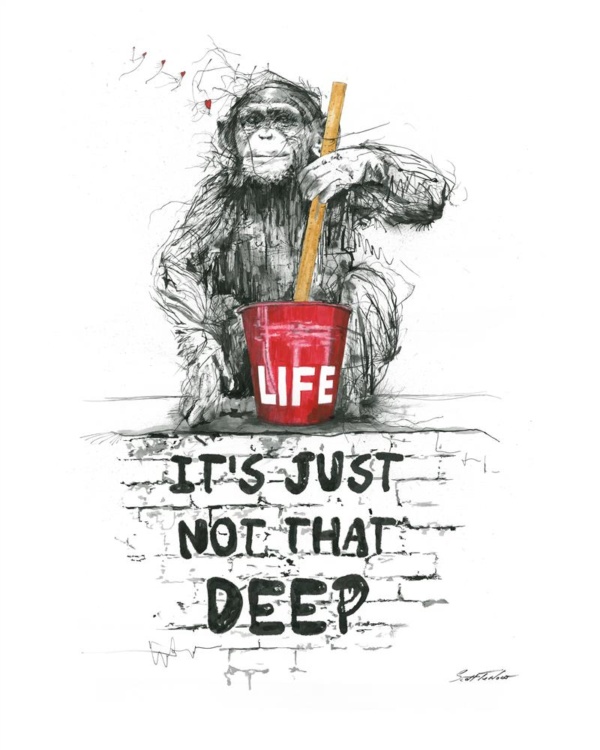 Scott Tetlow — Life, It's Just Not That Deep - Miniature (mounted)