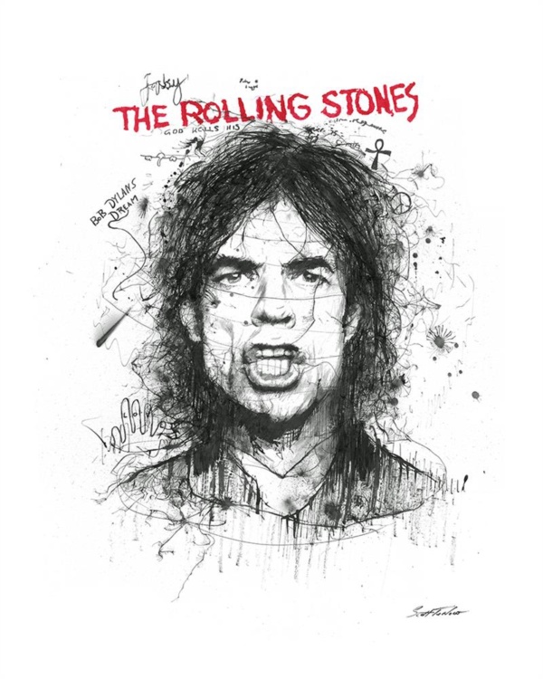 Scott Tetlow — Moves Like Jagger - Miniature (mounted)